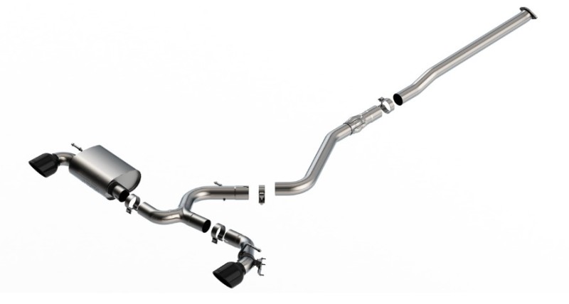 Borla 22-23 Hyundai Kona N 2.0L 4 CYL. Turbo AT/MT ATAK Catback Exhaust Black Chrome - 140926BC