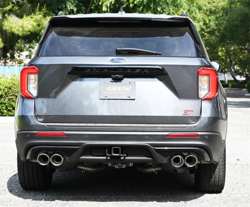 Gibson 20-21 Ford Explorer ST / Lincoln Aviator 3.0L 2.25in Axle-Back Dual Exhaust - Stainless - 619718