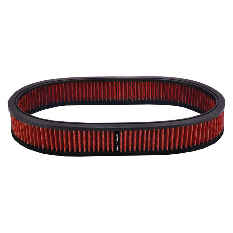 Spectre Air Filter Oval 12in. x 2in. - Red - HPR4808