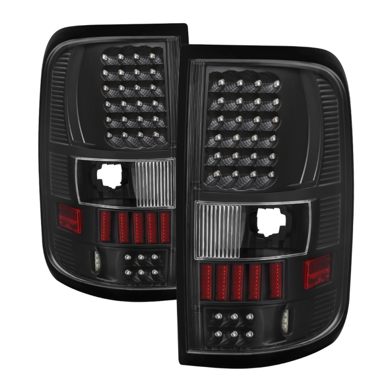 Spyder 5012890 XTune LED Tail Lights Black For Ford F-150 Styleside 2004-2008
