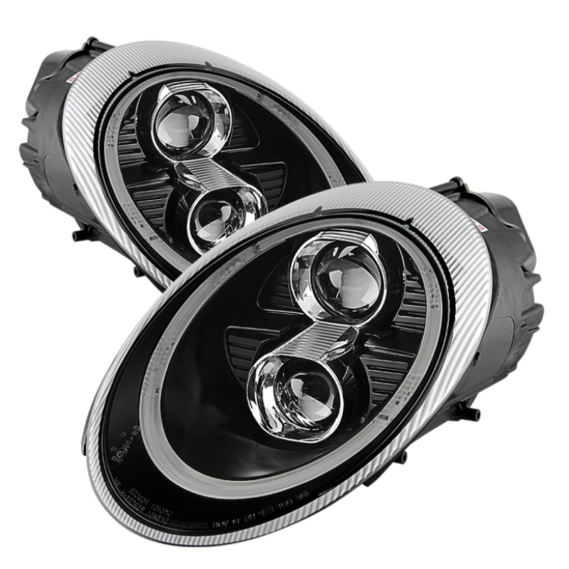 Spyder 5080103 DRL LED Projector HeadLights For 05-09 Porsche 911 997 NEW