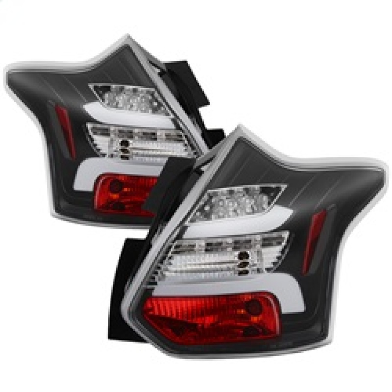 Spyder 12-14 Ford Focus 5DR LED Tail Lights - Black (ALT-YD-FF12-LED-BK) - 5085139