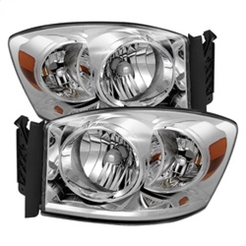 Xtune 9022913 Crystal Headlights Amber/Chrome For Dodge Ram 3500 06-09 NEW