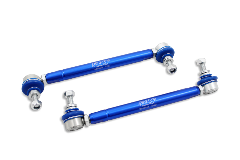 SuperPro 2004 Mazda 3 i Front HD Adjustable End Link Set (10mm Studs 254mm to 305mm) - TRC10200