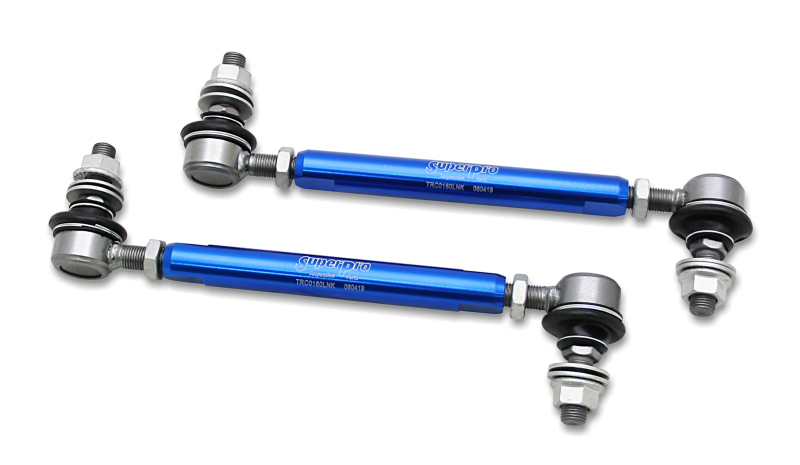 SuperPro 2013 Scion FR-S Base Front HD Adjustable End Link Set (12mm Studs 210mm-260mm Length) - TRC12160