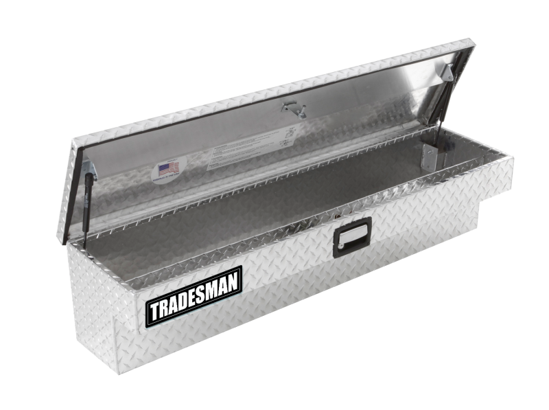 Tradesman Aluminum Side Bin Truck Tool Box (48in.) - Brite - 9748