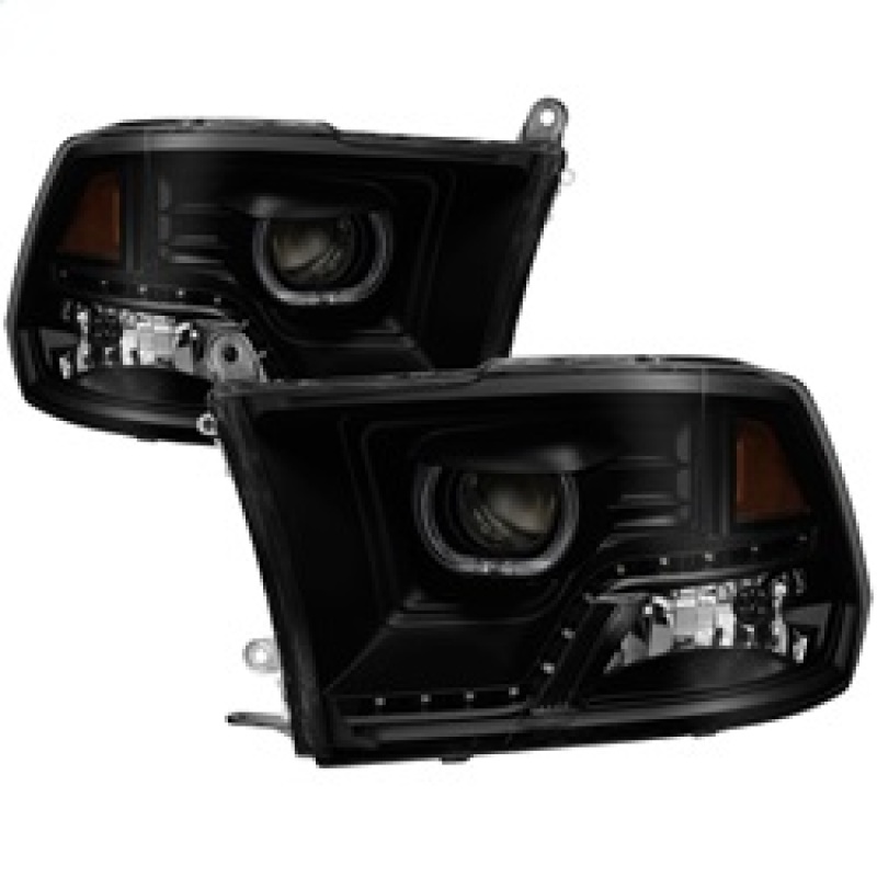 XTune 9036736 Halo Projector Headlights, LED, Black Smoke For 11-14 Ram 3500