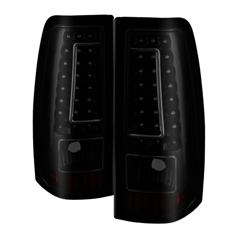 xTune 99-02 Chevy Silverado 1500/2500/3500 V2 LED Tail Lights - Black Smoke (ALT-ON-CS99-G2-LED-BSM) - 9038471