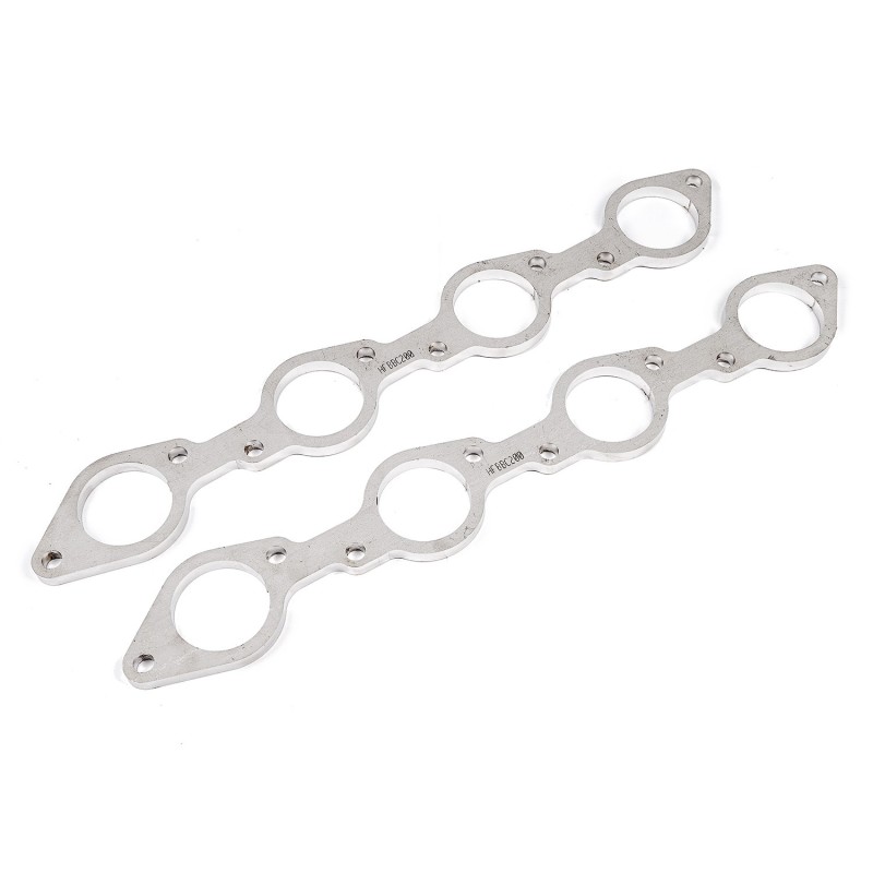 Stainless Works Big Block Chevy Round Port Header 304SS Exhaust Flanges 2in Primaries - HFBBC200