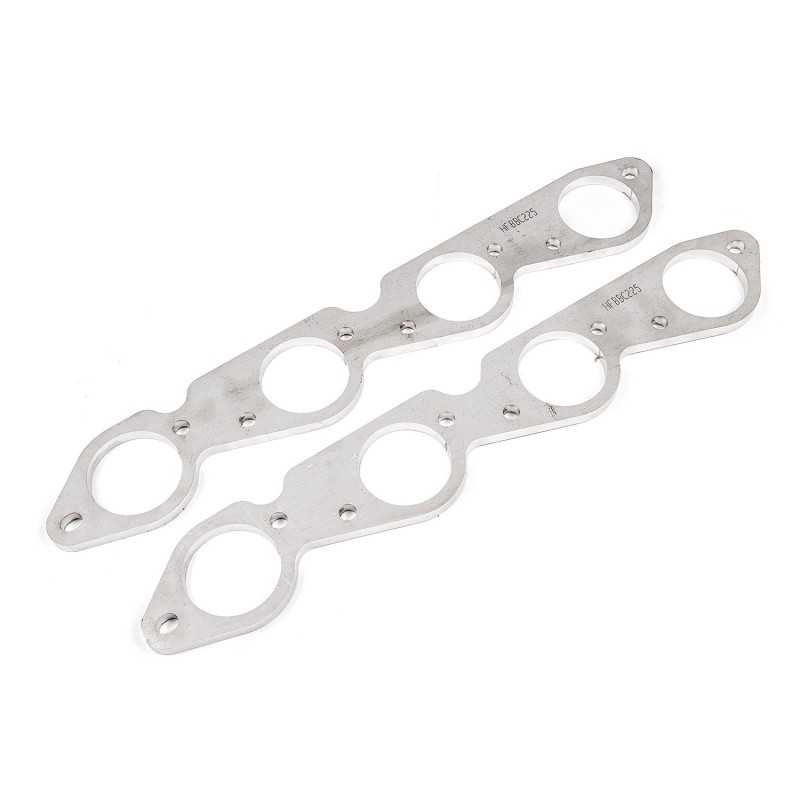 Stainless Works HFBBC225 Header Flanges 304 Stainless 3/8" Thick For Chevy 65-90