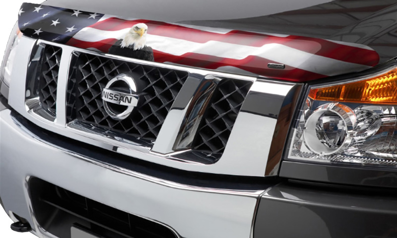Stampede 2007-2013 Chevy Silverado 1500 Vigilante Premium Hood Protector - Flag - 2042-30