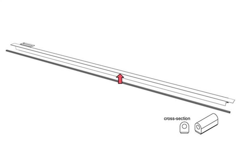 BAK Rail Seal (Outer to Truck Bed) D-Shape (17ft) - PARTS-326A0014