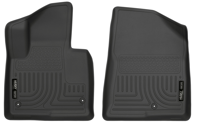 Husky Liners 13-15 Hyundai Sante Fe GLS/Limited WeatherBeater Front Row Black Floor Liners - 13861
