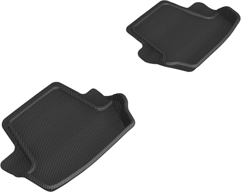 3D MAXpider 20-24 Porsche 911 Carrera/Convertible/S/4/4S (992) Kagu 2nd Row Floormat - Black - L1PO02121509