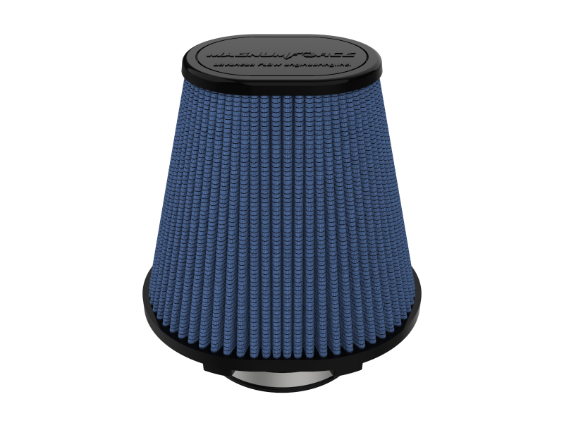 aFe MagnumFORCE Intake Replace Air Filter w/Pro5R Med 4in F x 7.75x6.5in B x 4.75x3.5in T x 7in H - 24-90115