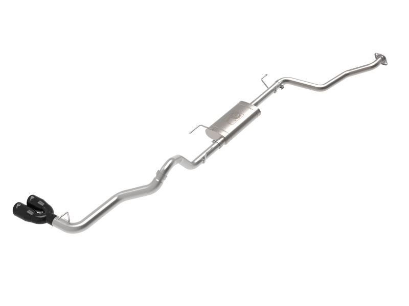 aFe 2024 Toyota Tacoma L4 2.4L Vulcan Series 2.5-3in 304 SS Steel Cat-Back Exhaust w/Black Tips - 49-36074-B