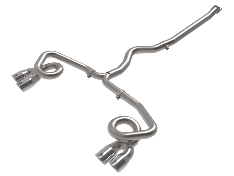 aFe POWER Takeda 3in to 2-1/2in 304 SS Cat-Back Exhaust w/ Polished Tips 22-23 Subaru WRX H4-2.4L(t) - 49-36809-P