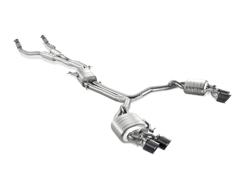 Akrapovic 13-17 Audi S6 Avant/Limousine (C7) Evolution Line Cat Back (Titanium) w/ Carbon Tips - S-AU/TI/6H