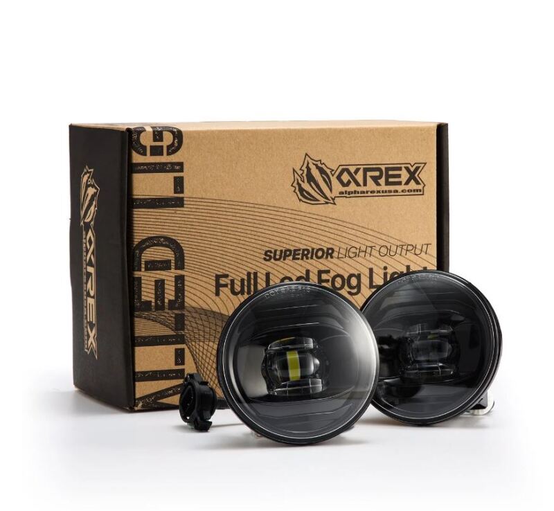 AlphaRex Universal Chevrolet/GMC/Pontiac DoubleTap Dual Color LED Projector Fog Lights - White/Amber - 210007