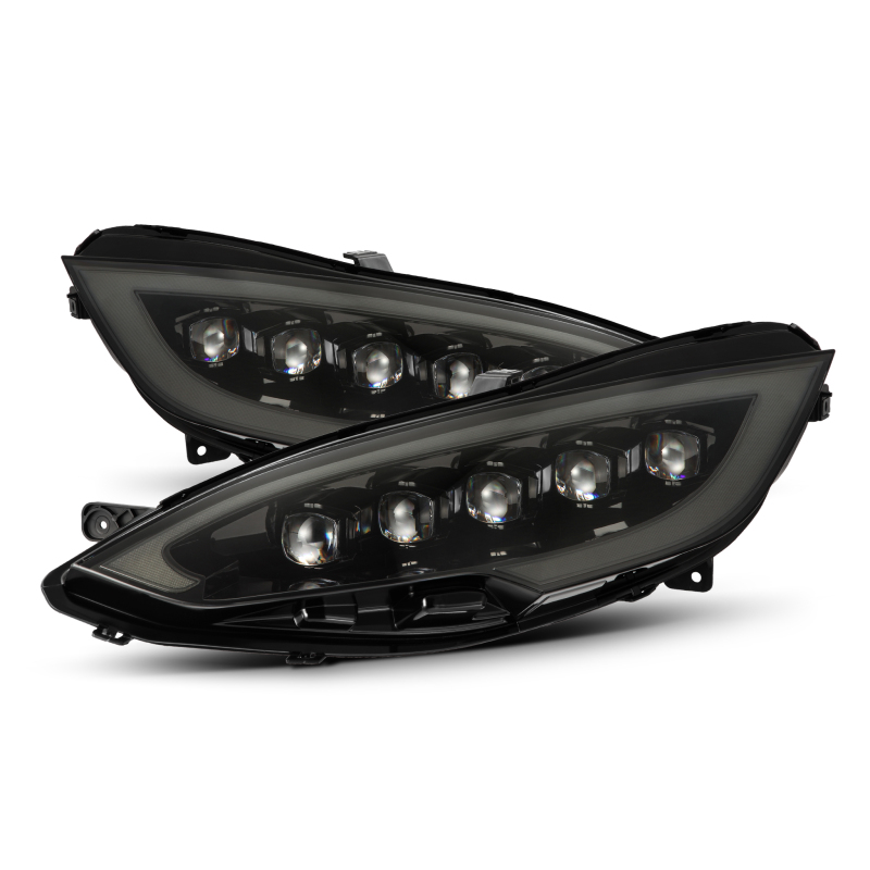 AlphaRex 12-21 Tesla Model S NOVA LED Proj Headlights Alpha-Black w/Actv Light & Seq.Sig / SB DRL - 880878