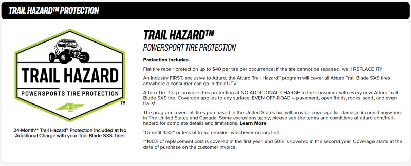 Atturo Trail Blade X/T SxS Tire - 35X10R15 84N - SXXT-U2LD5ATA