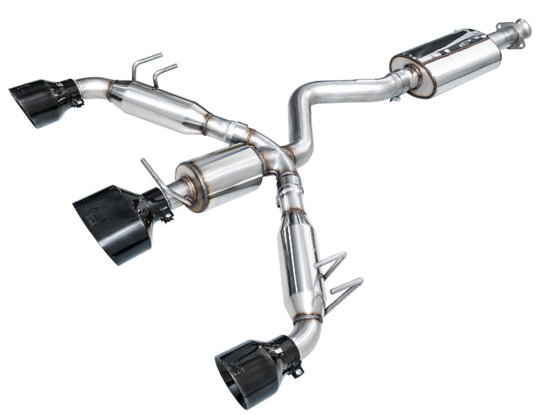 AWE Tuning 2023+ Toyota GR Corolla Touring Edition Exhaust - Diamond Black Tips - 3015-53472