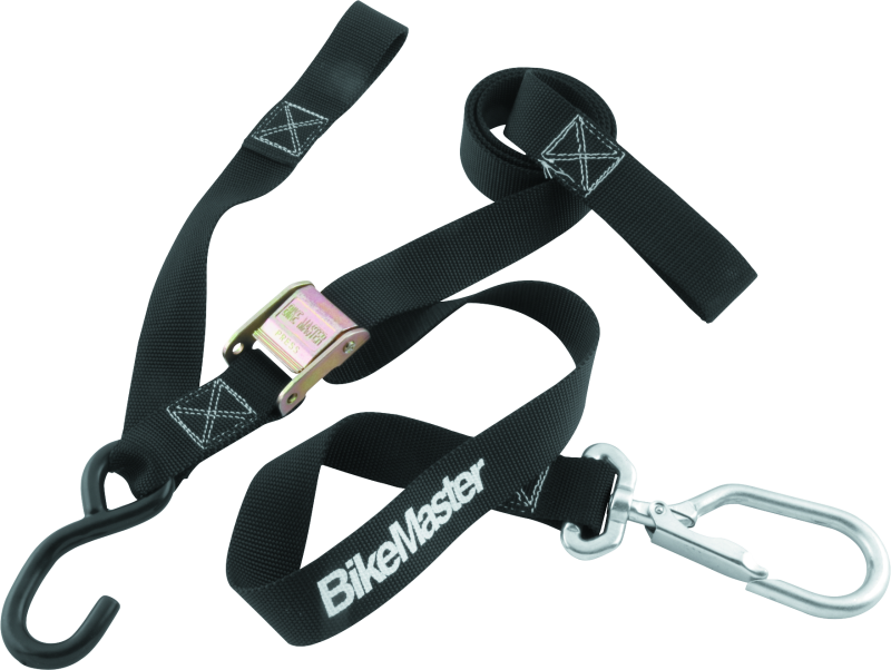 BikeMaster Tiedown 1-1/2in Swivel Softhook - Black - 100541