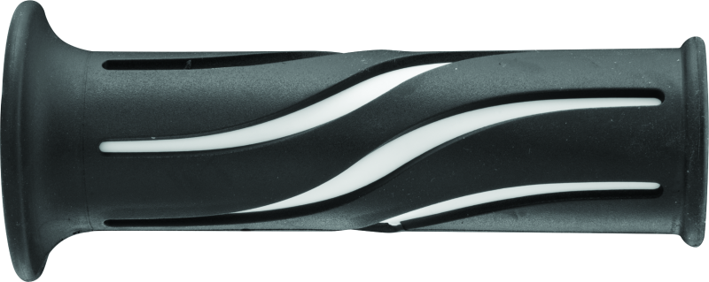 BikeMaster 7/8in Wave Grips - Black/White - 105937