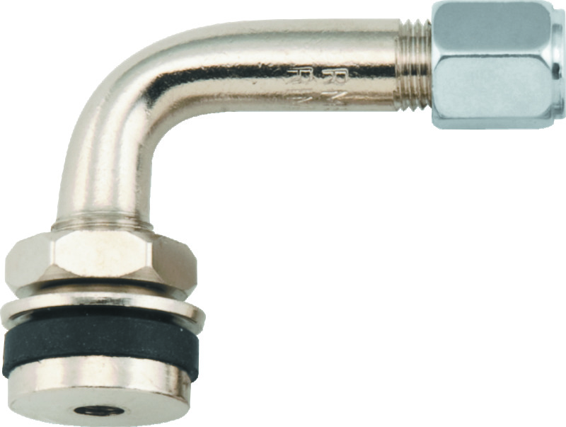 BikeMaster Valve Stem 90Deg Chrome Ea. - 151414