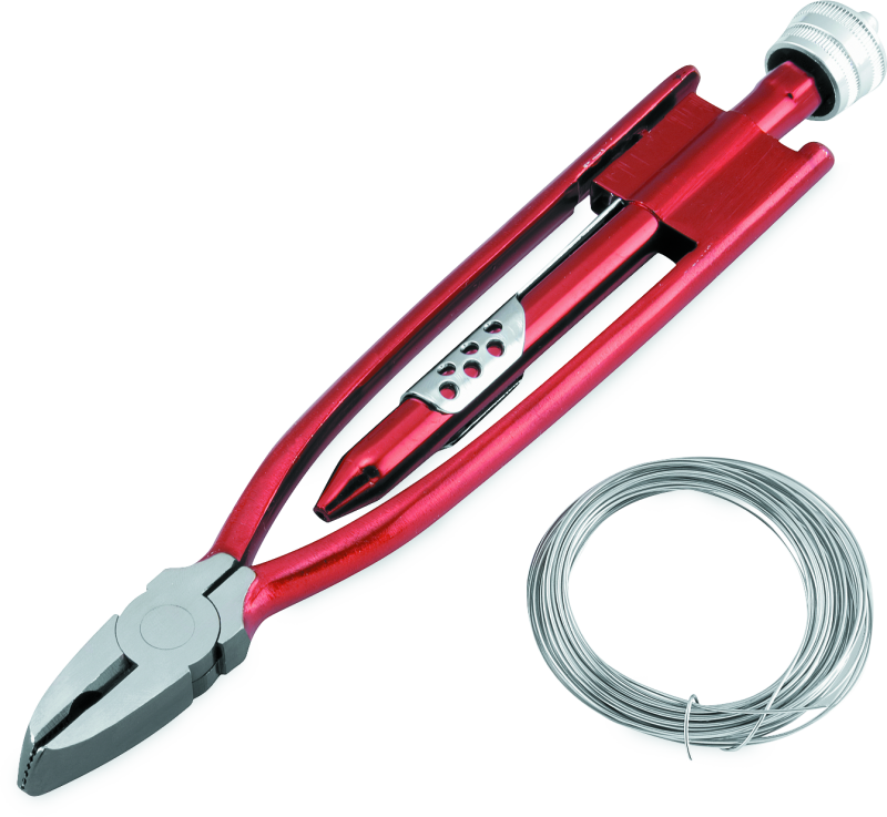 BikeMaster 9in Safety Wire Pliers w/ Wire - 151568