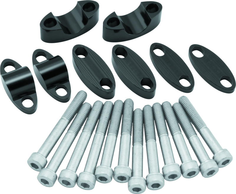 BikeMaster Aluminum Handlebar Risers 7/8in - Black - 151987