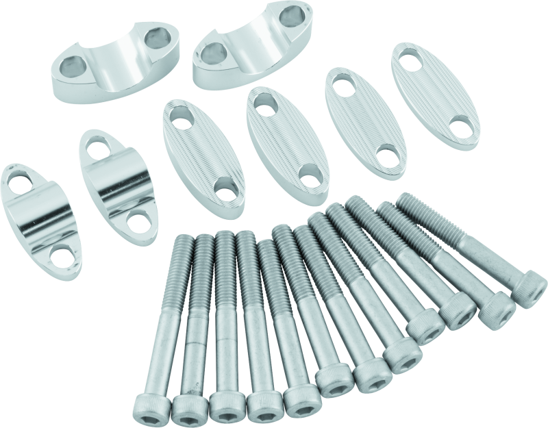 BikeMaster Aluminum Handlebar Risers 7/8in - Silver - 151988