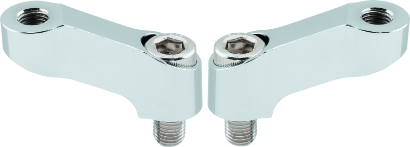 BikeMaster Yamaha Mirror Extension 10mm Pair - Chrome - 152464