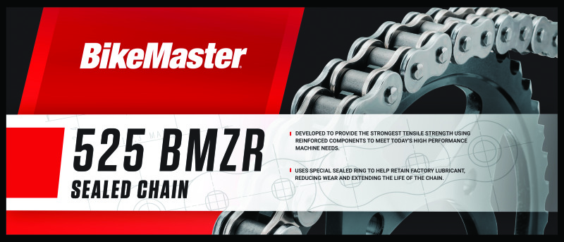 BikeMaster 525x120 BMZR Z-Ring Chain - Chrome/Chrome - 197414