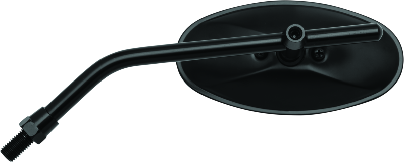 BikeMaster Adjustable Oval Mirror 10mm - Each - Black - 600805