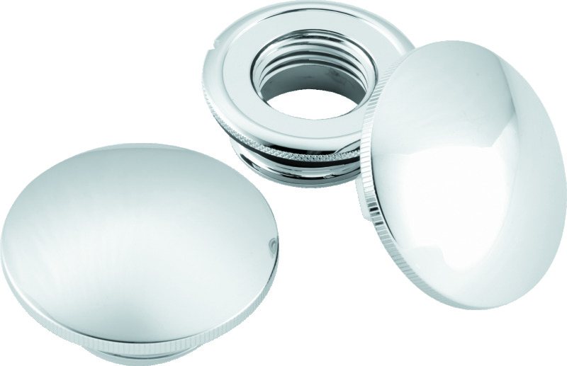 Bikers Choice 82-Up Chrome Slim Gas Cap Set Screw In - 482432