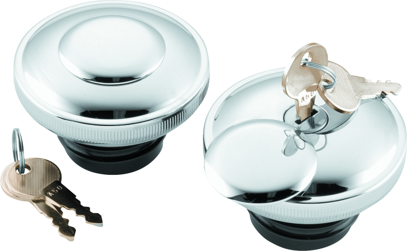 Bikers Choice L96-20 Chrome Lockable Gas Cap Vented - 482703