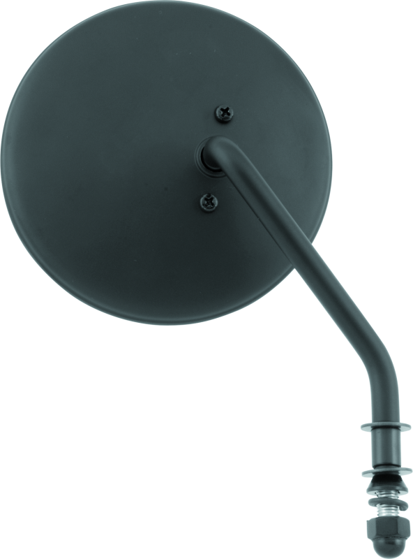 Bikers Choice Black 4 Inch Round Mirror Short Right Universal - 482776