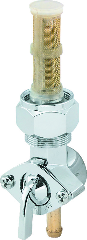 Bikers Choice 75-Up XL Big Twin Custom Chrome 22MM Straight Petcock Replaces H-D 62163-75 - 492599