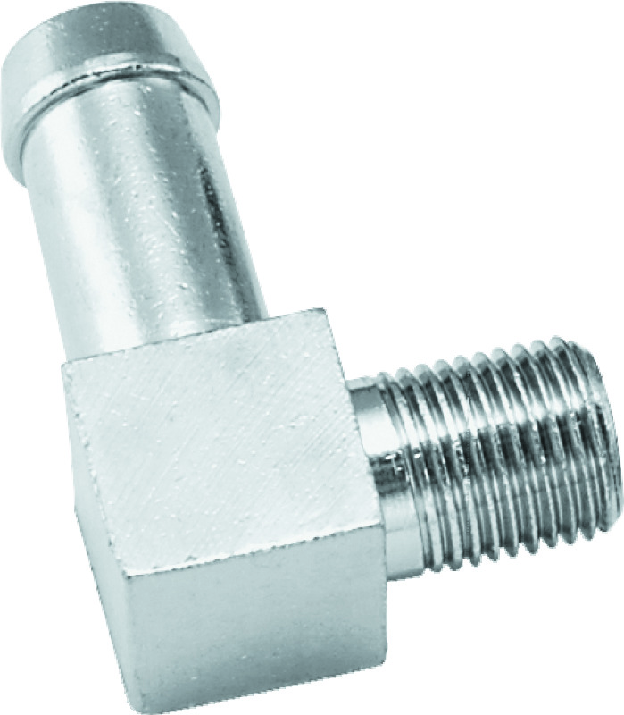 Bikers Choice 1/8 NPT X 3/8 Hose 90 Degree Oil Line Fitting Universal Custom - 492699