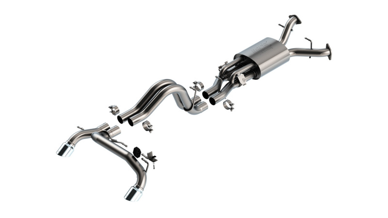 Borla 22-24 Ford Bronco Raptor V6 Turbo AT 2WD / 4WD ATAK Catback Exhaust w/ 4in Chrome Tips - 140934