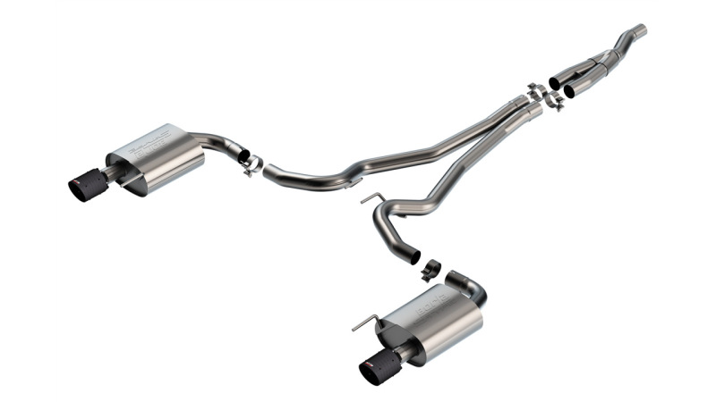 Borla 2024 Ford Mustang 2.3L Ecoboost 2.50 S-TYPE CFBA Catback Exhaust - Non-Active - 140979CFBA