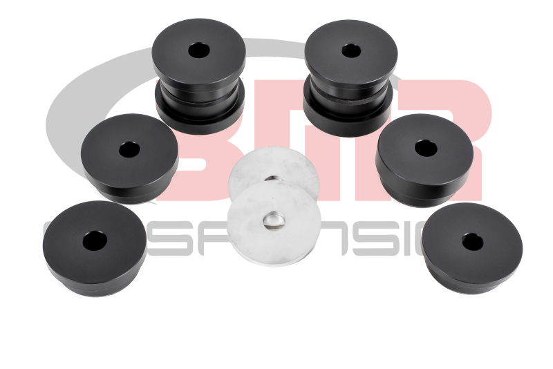 BMR Suspension BK048 Cradle Bushings Rear Delrin Black For Ford