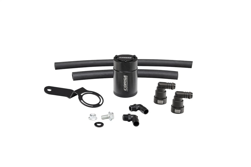 Corsa Performance 2015-2017 Ford Mustang 3 oz. Aluminum Oil Catch Can W/ Mounting Bracket - CC0014