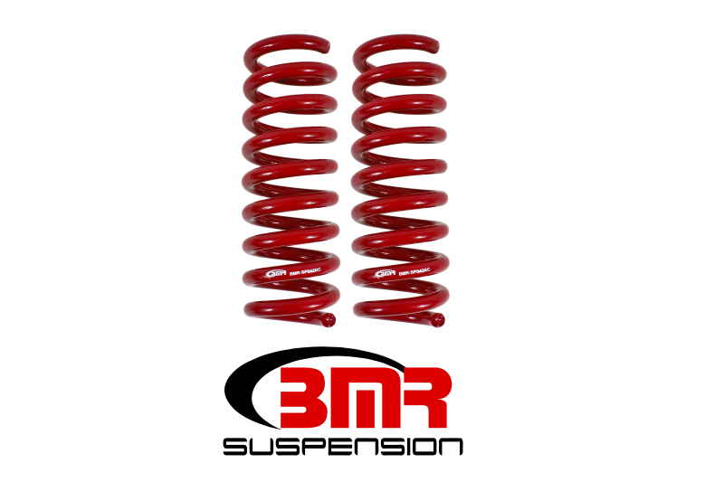 BMR SP043R Lowering Springs 1.000 in. Rear Red Powdercoated For Chevy V8 NEW