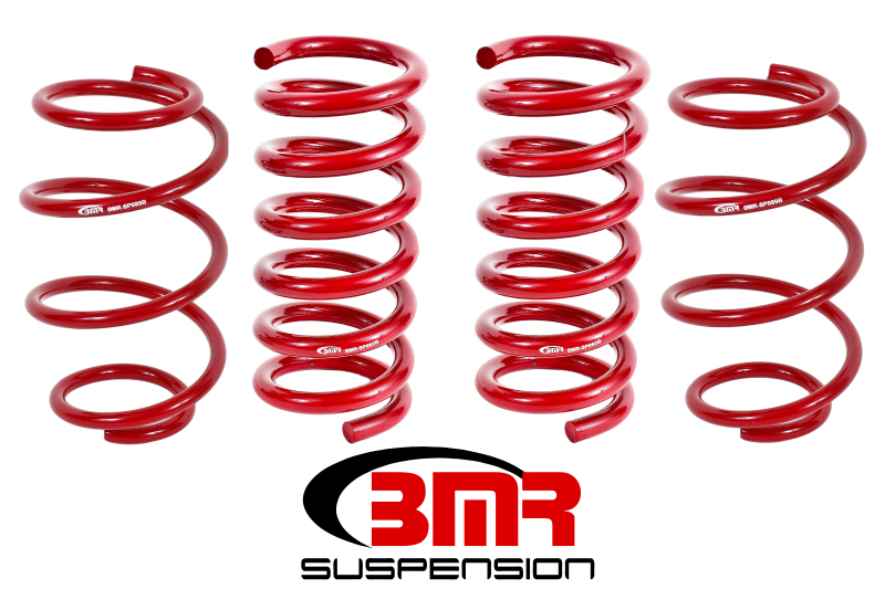 BMR SP763R Lowering Springs Set Of 4 Min Drop Front For 2015-2018 Mustang