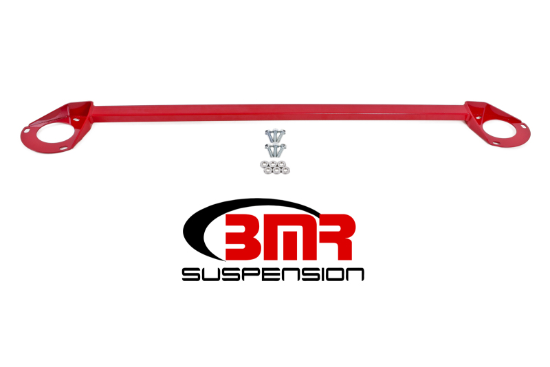 BMR STB018R Strut Tower Brace Bolt-On Hardware Included Steel Red NEW