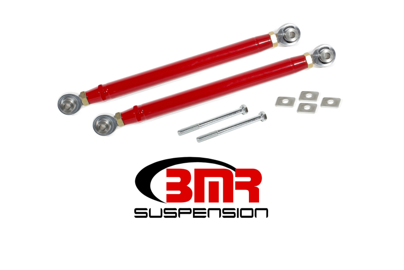 BMR Suspension TR007R Toe Rods Steel Adjustable Red Powdercoated For Chevy
