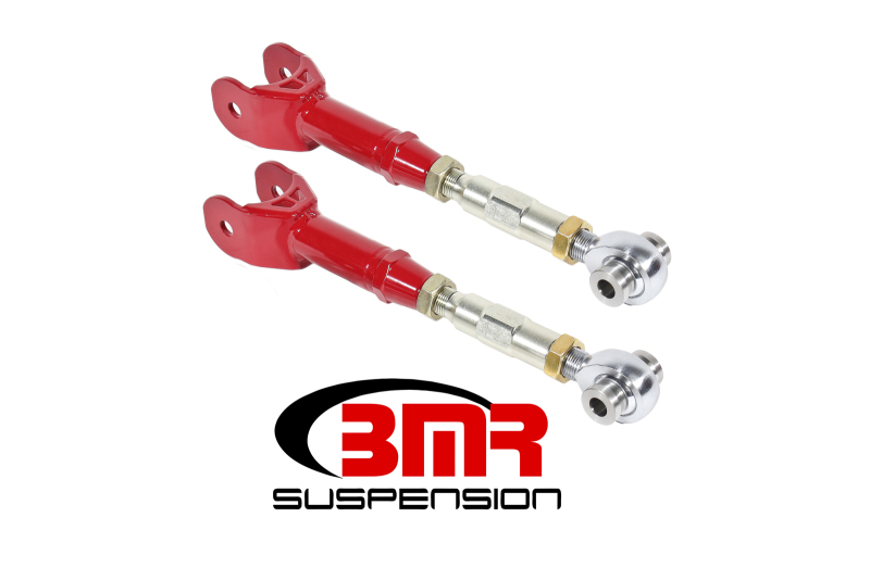 BMR UTCA060R Trailing Arms Tubular Rear Upper Steel On-Car Adjustable Red NEW