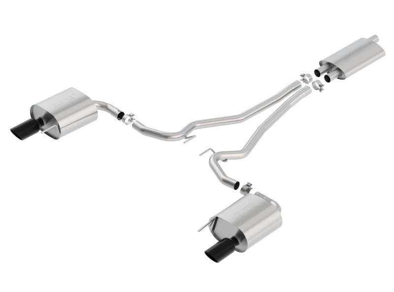 Borla 1014039BC Touring Cat-Back Exhaust System For 2015-2019 Ford Mustang NEW